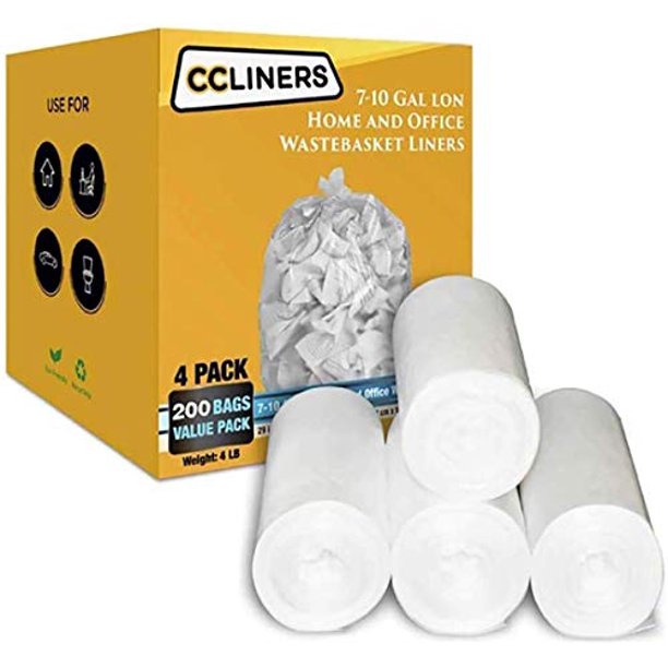 clear wastebasket liners