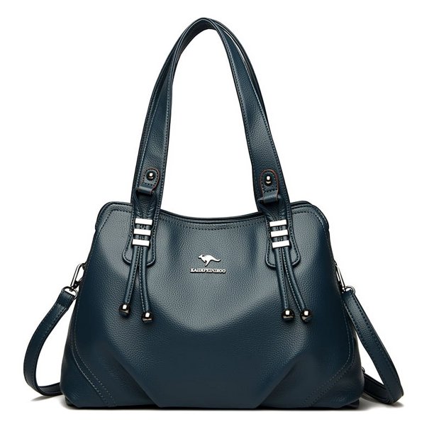 Bolso de mano de cuero suave genuino para mujer, bolso de hombro Vintage, bolso de diseñador de lujo, monedero de gran capacidad, Sac A Main