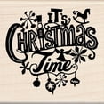 thumbnail image 2 of Inkadinkado Christmas Mounted Rubber Stamp, 2.75 by 7.5-Inch, It's Christmas Time, 2 of 2