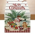 thumbnail image 1 of 33x180cm Christmas Table Runner Cartoon Santa Claus Snowman Elk Table Cloth, 1 of 4
