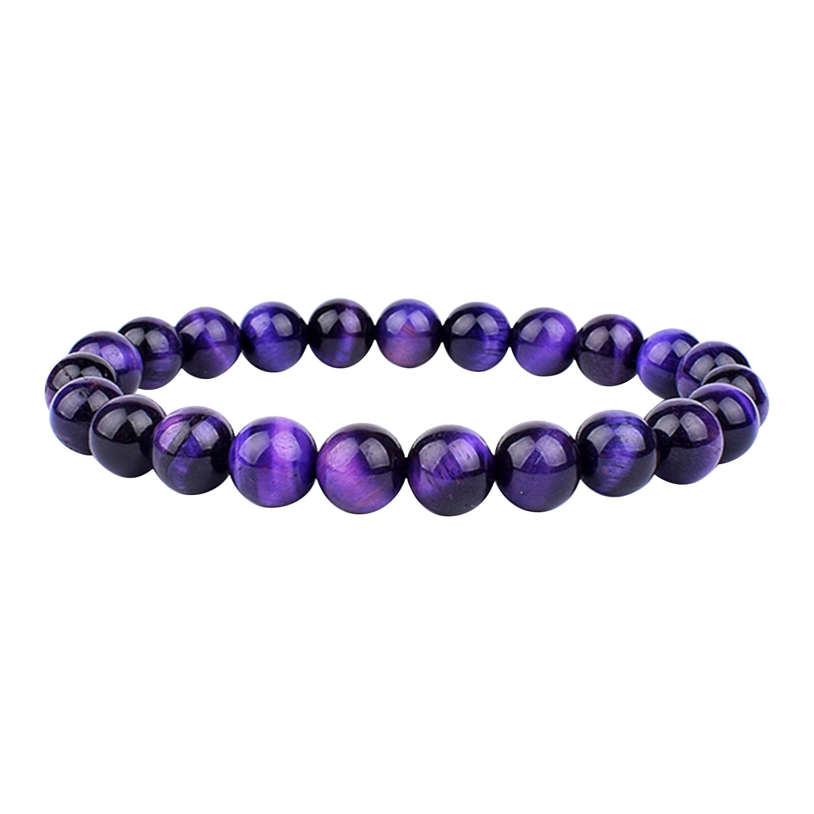 TIHLMK Blue Gold Beaded Bracelet Colorful Bracelet Sports Bracelet Bracelet Stretch Bracelet