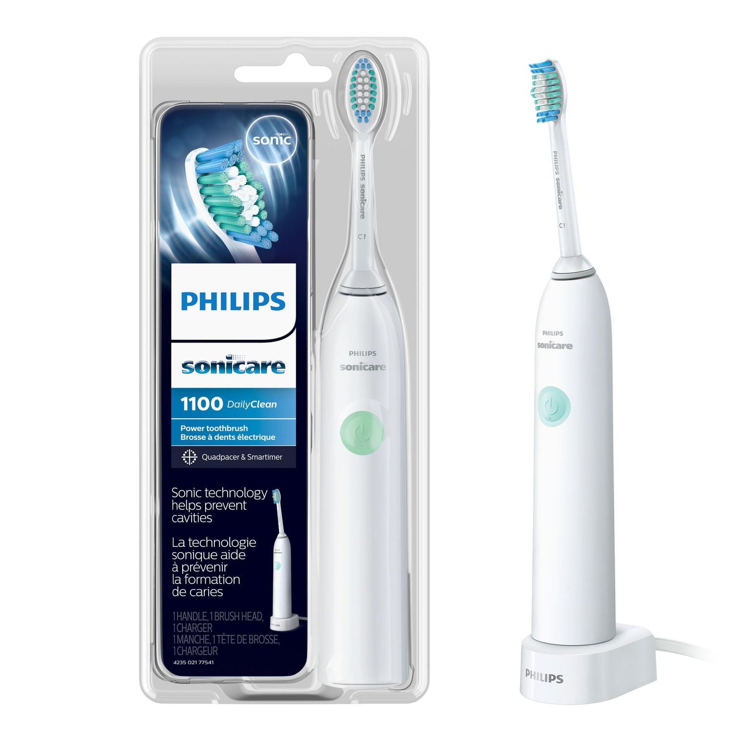 Philips Sonicare DailyClean 1100 Simply Clean Rechargeable Electric Toothbrush, HX3411