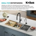 thumbnail image 6 of KRAUS Kore 45" Undermount Workstation 16 Gauge Single Bowl Stainless Steel Kitchen Sink with 10 Accessories, 6 of 7