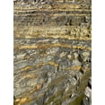 thumbnail image 2 of Grayscale 25x32 Gold Ornate Wood Framed with Double Matting Museum Art Print Titled - Rock Stripe IV, 2 of 4