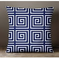thumbnail image 2 of S4Sassy Home Decorative Geometric Print Pillow Cover Blue Square Pillow Cushion Case-12 x 12 Inches, 2 of 4