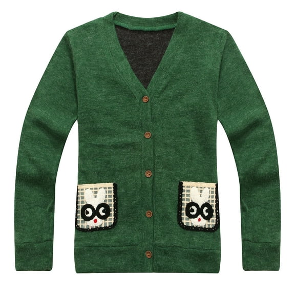 Richie House Boy's Handsome Cardigan with Rabbit Pockets RH1435