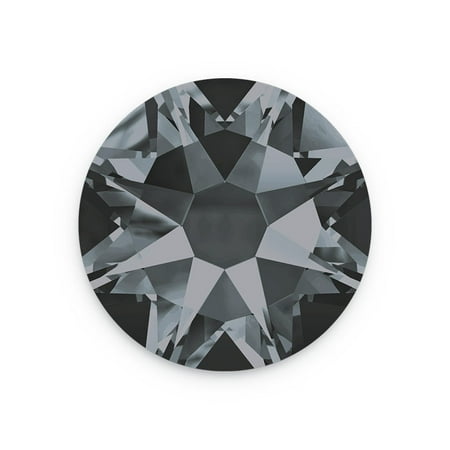 Ss9 Xilion Rose - Swarovski Xilion Rose Flat Back 2028 4.7mm Crystal Silver Night (Package of 10)