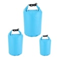 thumbnail image 4 of Sacos secos impermeables, 3 uds., 8L, 40L, 70L, organizador portátil que mantiene el equipo seco, bolsa para kayak, deportes acuáticos, Rafting a la d Azul claro, 4 of 8