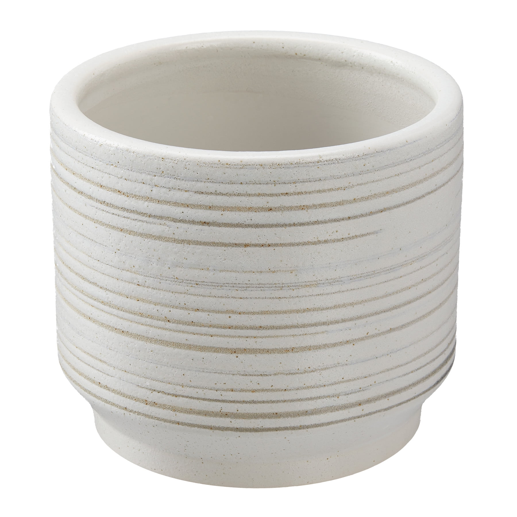 Better Homes & Gardens Pottery 8" Teramo Ceramic Planter, White