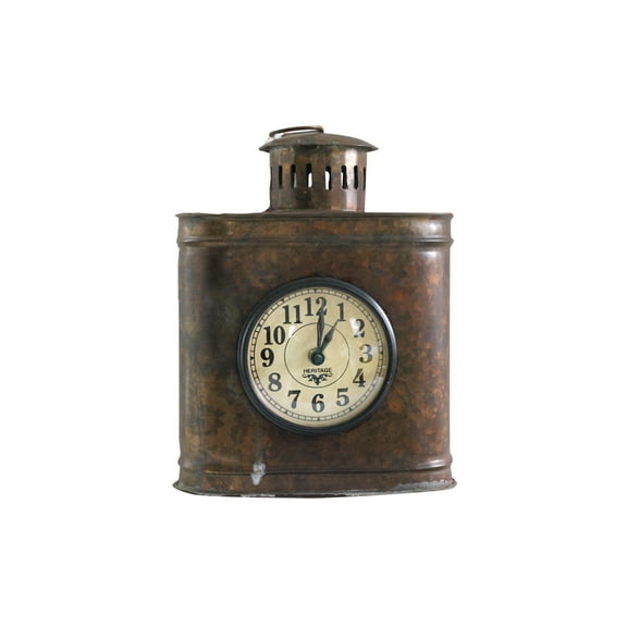 Hand Crafted Table Clock made from Iron Container