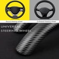 thumbnail image 3 of Universal de fibra de carbono protector para volante de coche segmentado protector para volante de coche para 35-40cm volante Spinner, 3 of 5