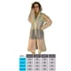thumbnail image 4 of Chubasquero transparente Soidarity impermeable con capucha para mujer color verde METRO, 4 of 6
