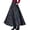 Blue, variant on Joernso Elastic Waist Side Pockets Large Hem Plus Size Retro Skirt Autumn Winter Plaid Print High Waist A-Line Maxi Skirt Female Clothing