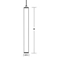 thumbnail image 2 of AFX Caden 36-inch LED Pendant with White Acrylic Satin Nickel Satin Nickel, 2 of 3