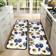 thumbnail image 4 of Kitchen Rugs Sets Of 2,Pioneer Flower Floral Print Pattern Anti Fatigue Kitchen Mat Rugs Non Slip Washable,Decorative Kitchen Floor Mats for Kitchen,Sink,Laundry,17"x47"+17"x47", 4 of 5