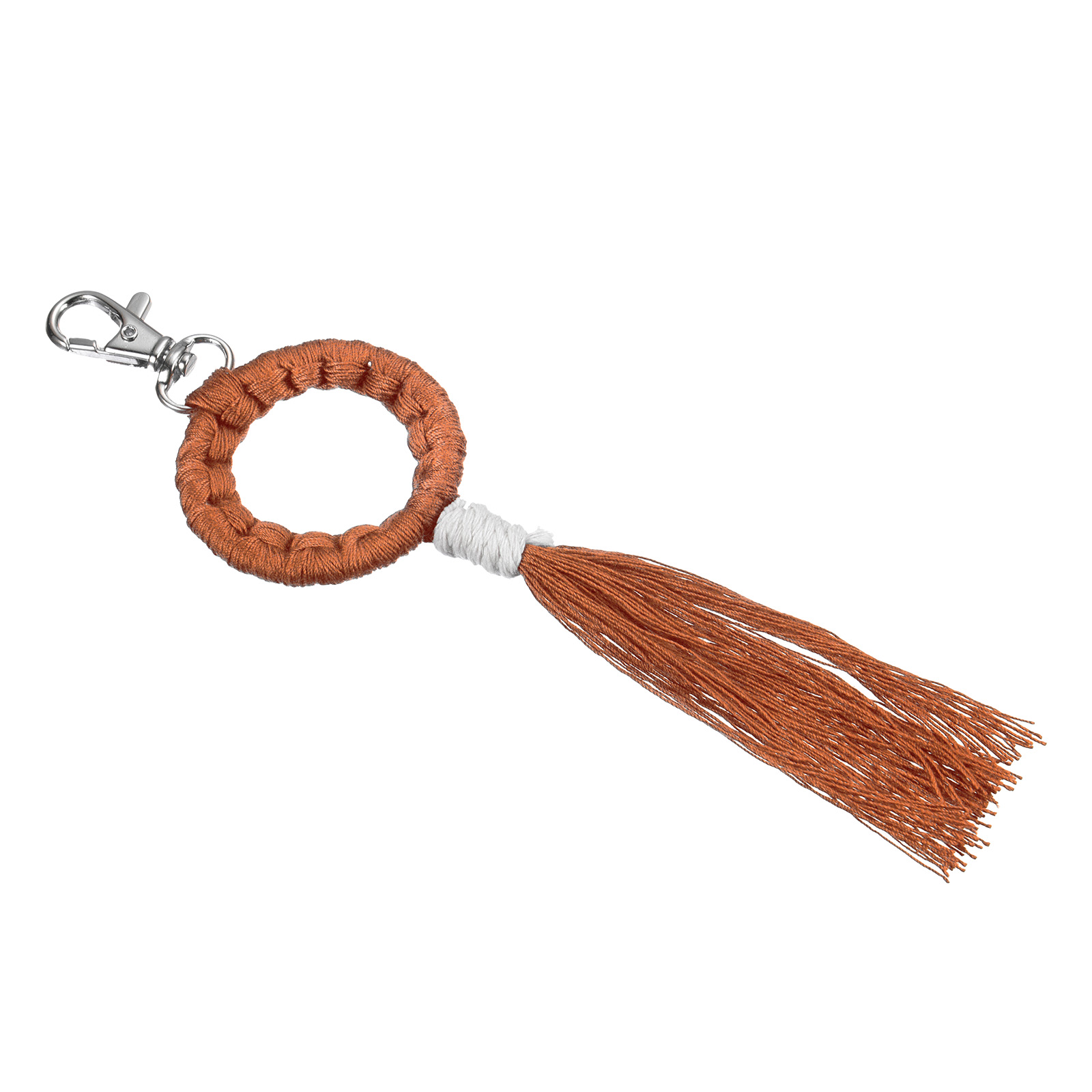 Uxcell Wrist Lanyard, Circle Braided Twisted Keyring Tassels Wristlet