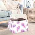 thumbnail image 4 of Iauyy Large Storage Box with Lid - Foldable Home Storage Bins for Clothes Toy Holiday Decor, Peacock Feather (42*32*30cm), 4 of 6