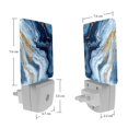 thumbnail image 7 of HemaKayy 2 Pack Plug-in LED Night Light with Light Sensor, Warm White, Dusk to Dawn Sensor Flat Nightlight for Bathroom, Hallway, Bedroom, Living Room - Unique Marble Texture, 7 of 7