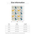 thumbnail image 5 of Rateoe Childish Dinosaur Pattern Flannel Throw Blanket, Ultra-soft Blanket for Bed, Couch, Car, Hypoallergenic Anti-pilling blanket-40"x30"(Vertical), 5 of 6