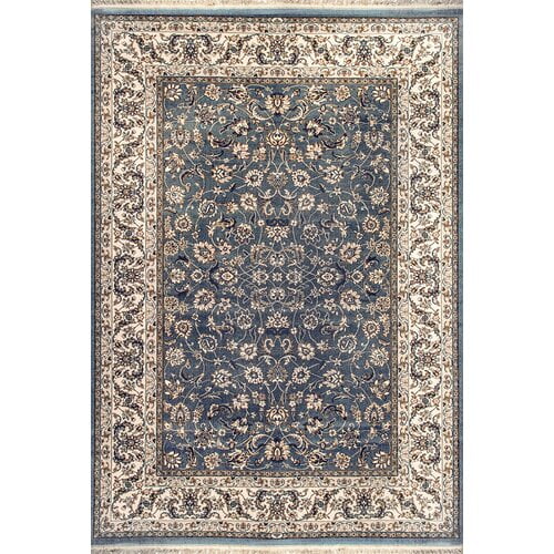Dynamic Rugs Classic Traditional Area Rug Blue 5.3X7.7