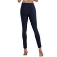 thumbnail image 2 of Hat and Beyond Women's Casual Stretch Button Up Jean Leggings Pants, 2 of 6
