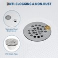 36x36 Neo-Angle Shower Pan, PVC Corner Base, Center Drain，White ...