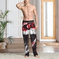 thumbnail image 4 of KLL Mens Pajama Pants for Men,Mens Lounge Pants,Funny Gifts for Men,Men's Pajama Bottoms Fierce Red Viper Graphic Art -Small, 4 of 5