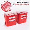 thumbnail image 3 of Alcedo Sharps Container for Home Use 2 Gallon (3-Pack), Biohazard Needle and Syringe Disposal, Professional Medical Grade, 3 of 7
