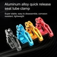 thumbnail image 6 of Happydeer Hollow Seat Post Tube Clip Anti-fall Quick Release Aluminum Alloy Seatpost Clamp for Mountain Bike, 6 of 13