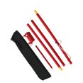 thumbnail image 3 of Poste de lámpara para acampar, soporte de luz para campamento de aleación de aluminio para picnic al aire libre Rojo kusrkot poste de lámpara plegable, 3 of 8