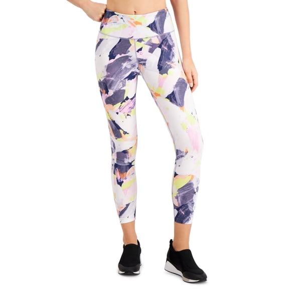 Calvin Klein Womens Printed High-waist 7/8 Length Leggings Size XS