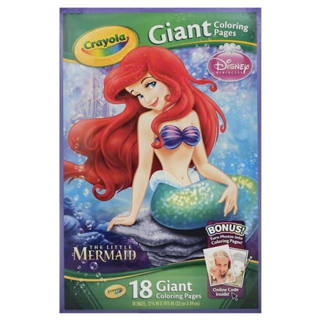 Crayola\u00ae Disney Princess Giant Coloring Pages 18 ct Pack  Walmart.com
