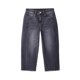 thumbnail image 4 of Pantalones de Mezclilla Cortos Mujer Casual Capris de Mezclilla para Oficina Trabajo Verano Casual Viaje Vacaciones Desgastados Rasgados Pantalones Capri de Mezclilla con Bolsillo Gris XL, 4 of 7