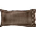 thumbnail image 3 of VHC Brands Black Check Star, Cotton, 21x40, King Pillow Case, Set of 2, Black, 3 of 3