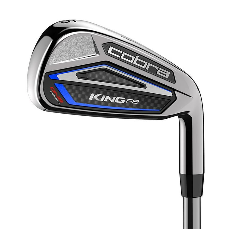 Cobra King F8 Men's One Length Golf Iron Set (5-GW, Graphite Shaft