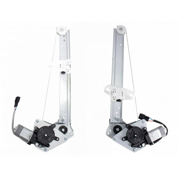 TRQ Rear Power Window Motor & Regulator Assembly Set Fits 2012-2015 Honda Civic WRA06973