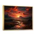 thumbnail image 2 of Designart "At The Peak Majestic Sunset" Landscapes Floater Framed Canvas Art Print, 2 of 7