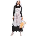 thumbnail image 3 of Halloween Horror Ghost Costume for Women – Scary Nun Cosplay Outfit with Bloody Design for Masquerade & Halloween Parties, 3 of 4