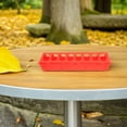 thumbnail image 4 of IBASETOY Chicken Food Feeder Poultry Feeder Red Plastic Long Trough For Chickens 1Pcs, 4 of 8