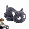 thumbnail image 1 of Cat Stuffed Animal Toy Pillow Black Big Eye Cute Washable Soft Plush Plushie For Kid, 1 of 3