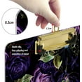 thumbnail image 3 of FMSHPON Violet Rose Flowers Clipboard Hardboard Wood Nursing Clip Board and Pull for Standard A4 Letter 13x9 inches, 3 of 7
