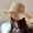 Khaki glossy plate, variant on Women's Wide Brim Beach Sun Hat Straw Summer Hat Wave Ribbon Sun Protection Hat