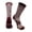 Maroon/White, variant on TCK Sports Heathered Crew Socks (Scarlet/White, Large)