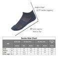 thumbnail image 5 of MANARC Women Cotton No Show Mesh Socks Low Cut Soft Comfortable Durable Breathable Reinforced Double Layer Cushioned Seamless Anti Slip With Ribbed Instep For A Firm Grip. 6 Pack Navy Blue., 5 of 5