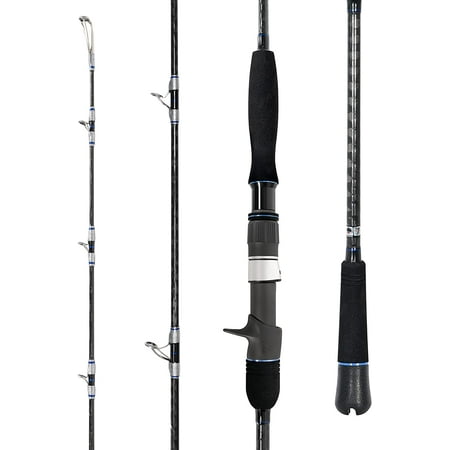 BLUEWING Casting Rods Fishing Rod 1 Piece Fishing Pole with SIC K-series Guides and Stainless Steel Frame for Inshore Fishing Bottom Fishing Jigging Offshore Fishing 7 0