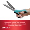 thumbnail image 4 of SINGER ProSeriesTM 9” Pinking Shears / SINGER ProSeries 9" Pinking Shears - Heavy-Duty Stainless Steel - Zigzag Cut for No-Fray Fabric, Sewing & Craft Edging, 4 of 8