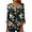 Multicolor Plus Size Blouse for Women_h, variant on CYMMPU Flower Pattern 3/4 Sleeve Loose Fit Spring Tops Blouses for Women Dressy Casual Summer Trendy Shirts T-Shirts Button V Neck Flare Sleeve Empire Waist A Line T-Shirts Multicolor XXL