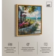 thumbnail image 2 of Local Beach House Colorful Coastal Wall Art Canvas Wall Art by Art Remedy, Gold Floater Frame, 31.5" x 37.5", 2 of 6