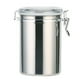 thumbnail image 1 of Tarro de acero inoxidable para almacenar alimentos | Recipiente hermético con tapa de hebilla y anillo de silicona | Almacenamiento de leche en polvo, café y té | Recipiente duradero con acabado, 1 of 1