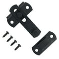 thumbnail image 2 of Loquets de Porte en Acier Inoxydable Noir Mat, Loquet à Rabat, Verrou de Sécurité, 2 of 5